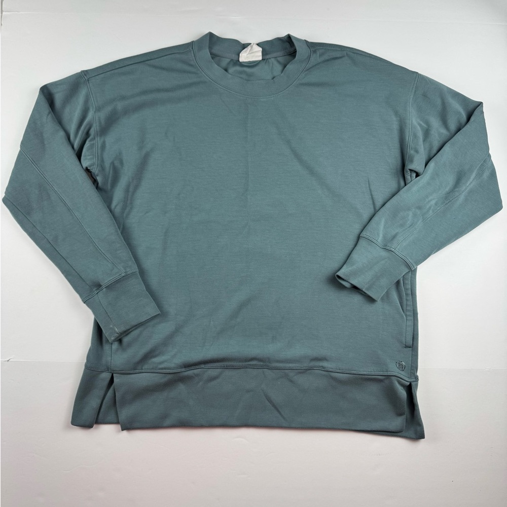Sage Collective Women’s super soft Tunic Top side pockets Greenish Blue medium